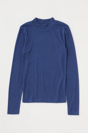 Dámské Halenka Moussy High Neck Skin Top Blankyt | VBS4172XK