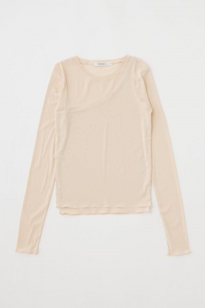 Dámské Halenka Moussy Layered Like Sheer Top Bílé | UDV8599JB