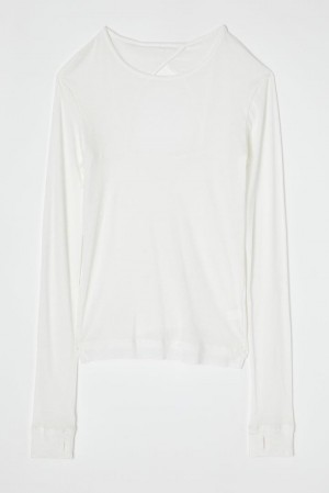 Dámské Halenka Moussy Layered Rib Top Bílé | LXS9414ZO