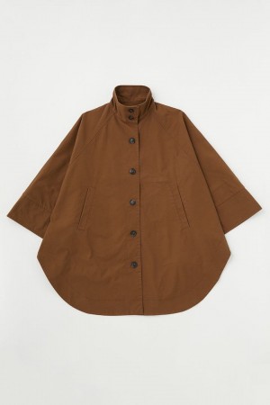 Dámské Kabáty Moussy Military Poncho Hnědé | RZO961XS