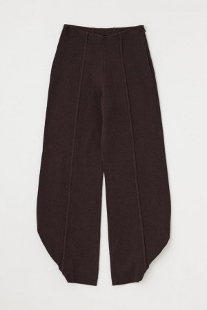 Dámské Kalhoty Moussy Knit Trouser Tmavě Hnědé | KJN953OG