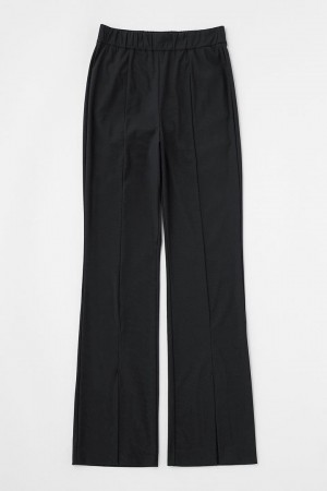 Dámské Kalhoty Moussy Stretch Slit Černé | ABV4472LW