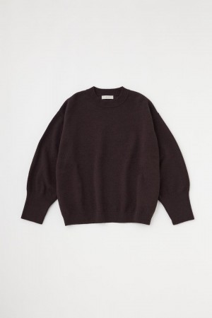 Dámské Svetry Moussy Double Knit Top Tmavě Hnědé | CJB8572HD