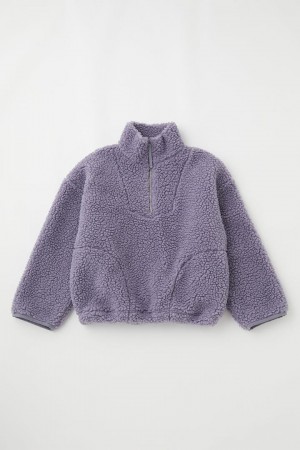 Dámské Svetry Moussy Half Zip Pullover Fialové | CBP9536DF