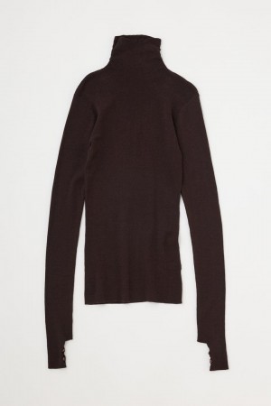 Dámské Svetry Moussy Thin Turtle Knit Hnědé | TBM710NX