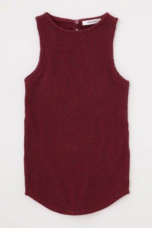 Dámské Tílko Moussy Open Back Middle Neck Červené | QFX2248CJ