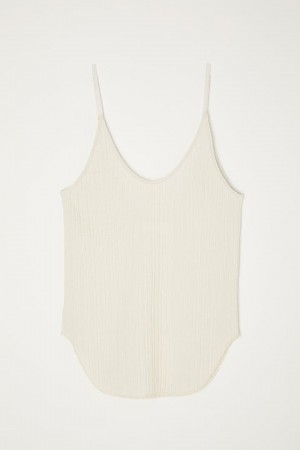 Dámské Tílko Moussy Pohodlí Basic Camisole Bílé | CZM2639IN