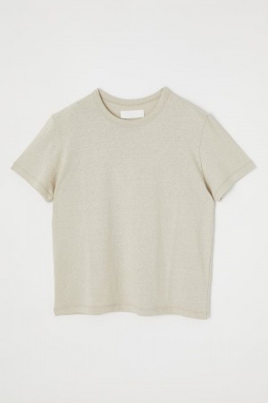 Dámské Tričko Moussy Basic Tee-shirt Hnědožlutý | ACB589VO