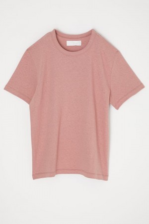 Dámské Tričko Moussy Basic Tee-shirt Růžové | RLU3629AF