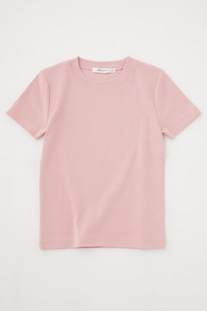 Dámské Tričko Moussy Botanical Dye Cropped Tee Růžové | YCI7057YQ