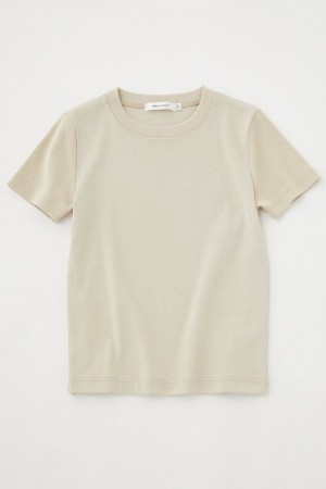 Dámské Tričko Moussy Botanical Dye Cropped Tee Světle Hnědožlutý | VSK5994OB