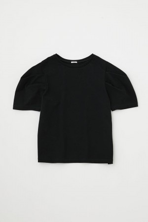 Dámské Tričko Moussy Corcoran Tuck Sleeve Tee Černé | LLS6372ZQ