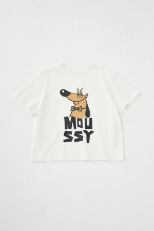 Dámské Tričko Moussy Pu Compact Crew Neck Tee Bílé | MXV4957VP