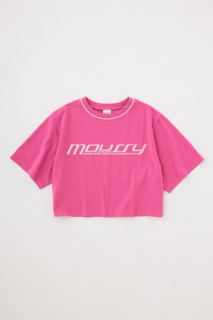 Dámské Tričko Moussy Sportovní Logo Tee Růžové | VEG433MZ