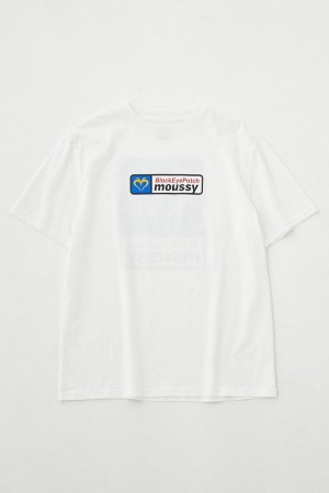 Dámské Tričko Moussy X Bep 00`s Mark Tee Bílé | WZW1050WC