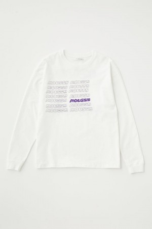 Dámské Tričko Moussy Ygagi Long Sleeve Tee Bílé | KLQ4043RJ