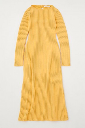 Dámské Šaty Moussy Stone Wash Long Knit Oranžové | ZUS2781KX