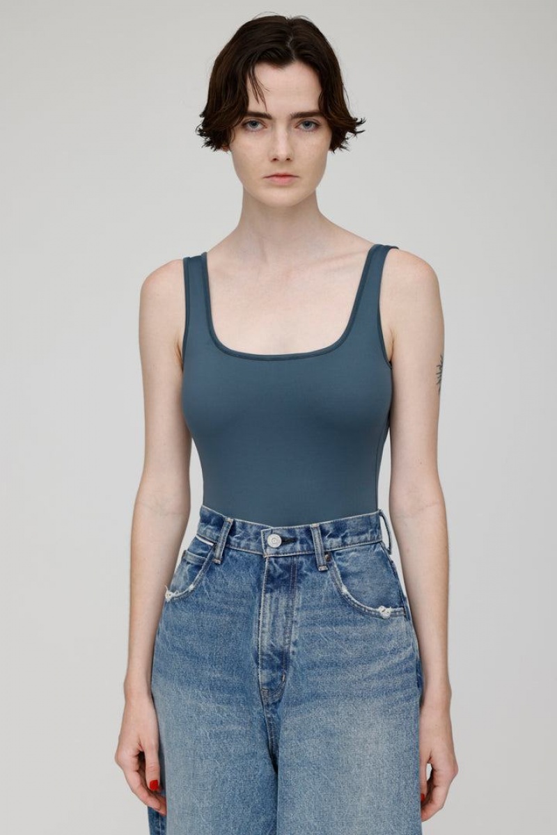 Dámské Body Moussy Back Open Tyrkysové | ACQ4573NT