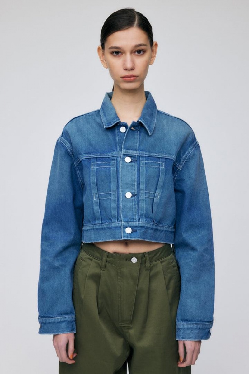 Dámské Bundy Moussy Somerset Cropped Blankyt | HMH1412GT