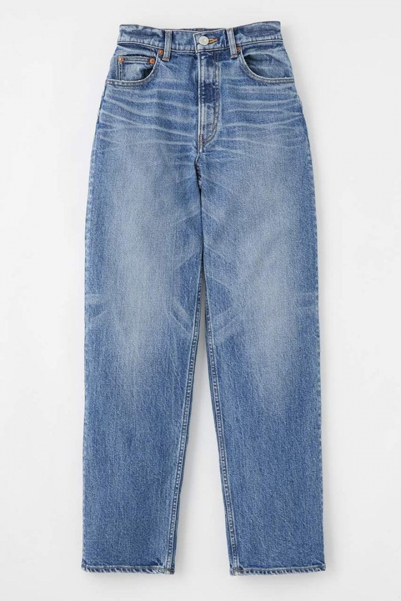 Dámské Džíny Moussy Plain Jeans Rovný Blankyt | NMI7971CX