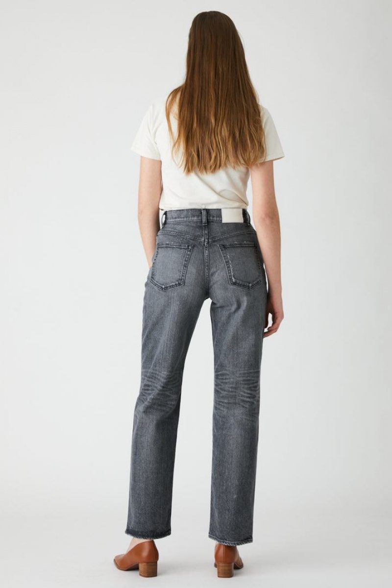 Dámské Džíny Moussy Plain Jeans Rovný Světle Černé | WFM437PC