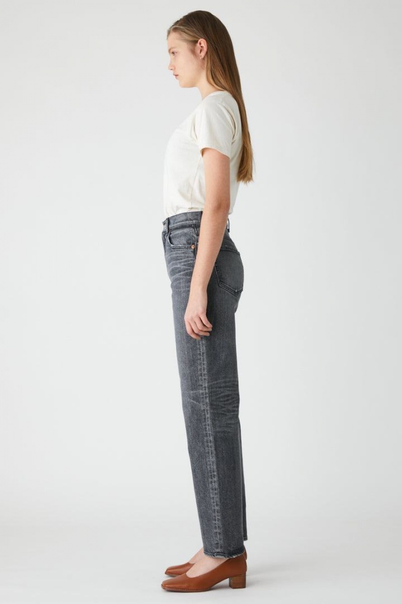 Dámské Džíny Moussy Plain Jeans Rovný Světle Černé | WFM437PC