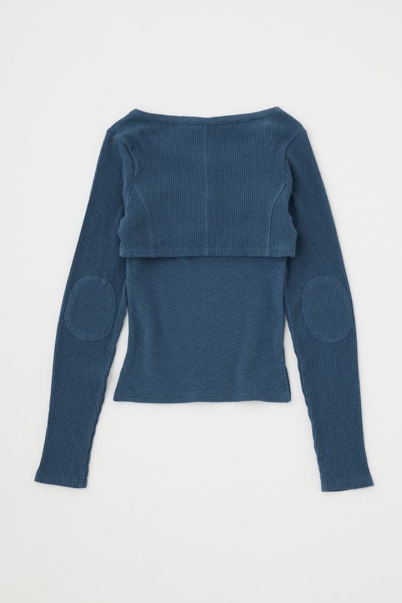 Dámské Halenka Moussy Hook & Eye Bolero Top Blankyt | JLW2760IY