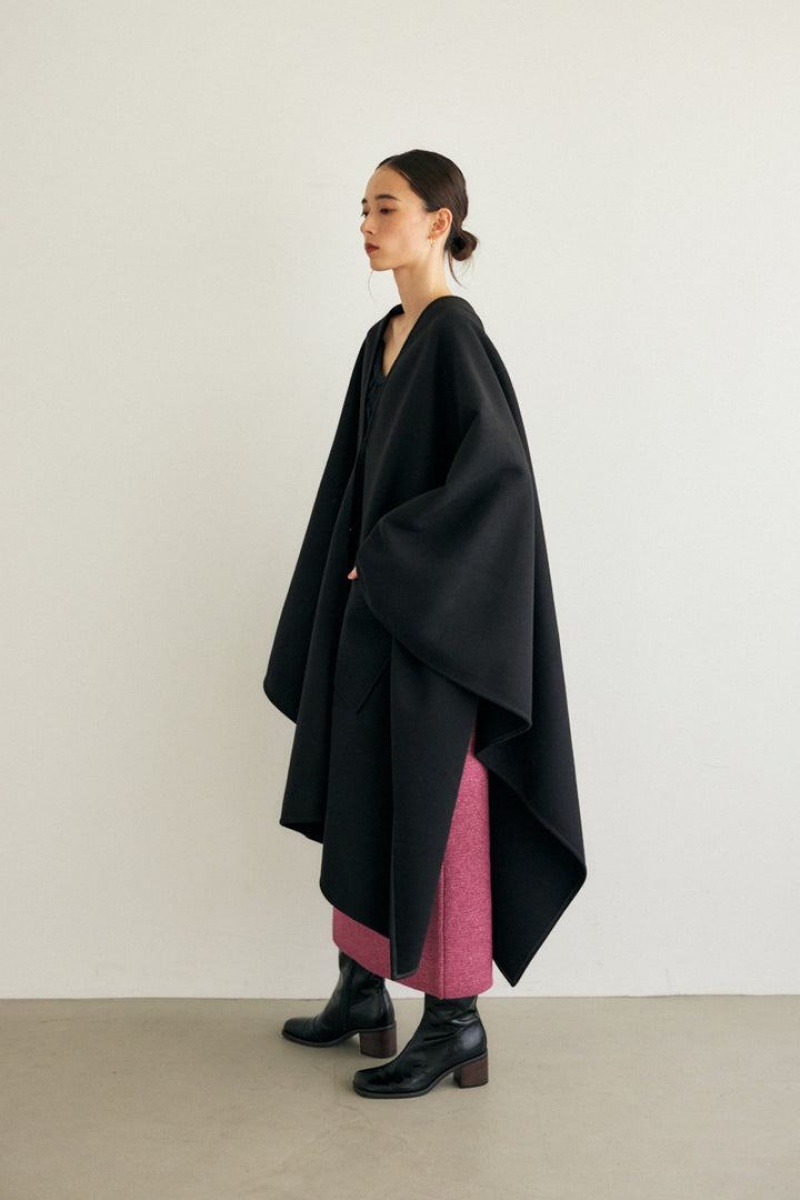 Dámské Kabáty Moussy Comfortable Cape Černé | MER10095NU