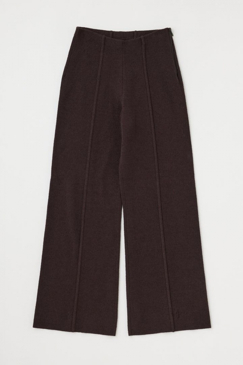 Dámské Kalhoty Moussy Knit Trouser Tmavě Hnědé | KJN953OG