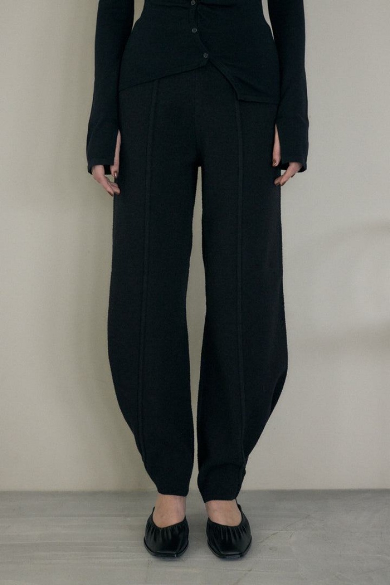 Dámské Kalhoty Moussy Knit Trouser Černé | HKV4855QE