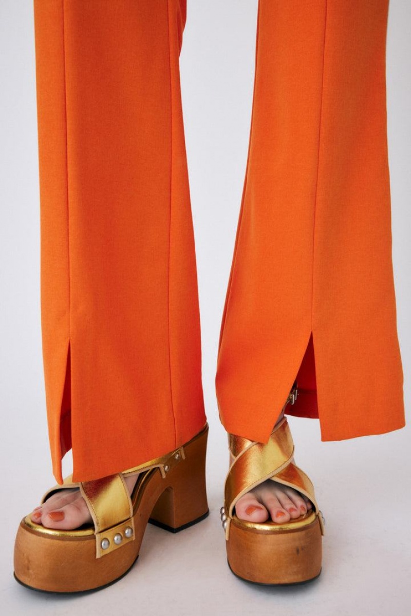 Dámské Kalhoty Moussy Slit Flare Oranžové | JGK2923RF