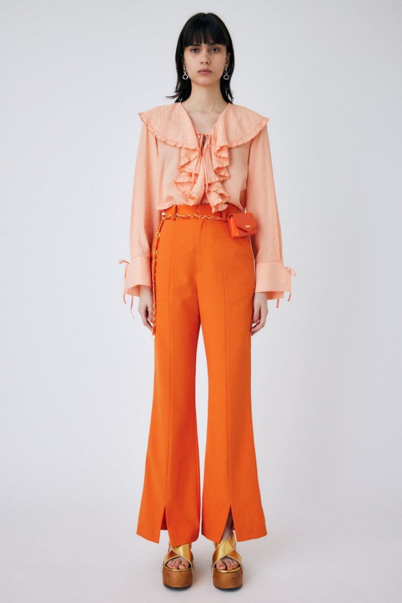 Dámské Kalhoty Moussy Slit Flare Oranžové | JGK2923RF