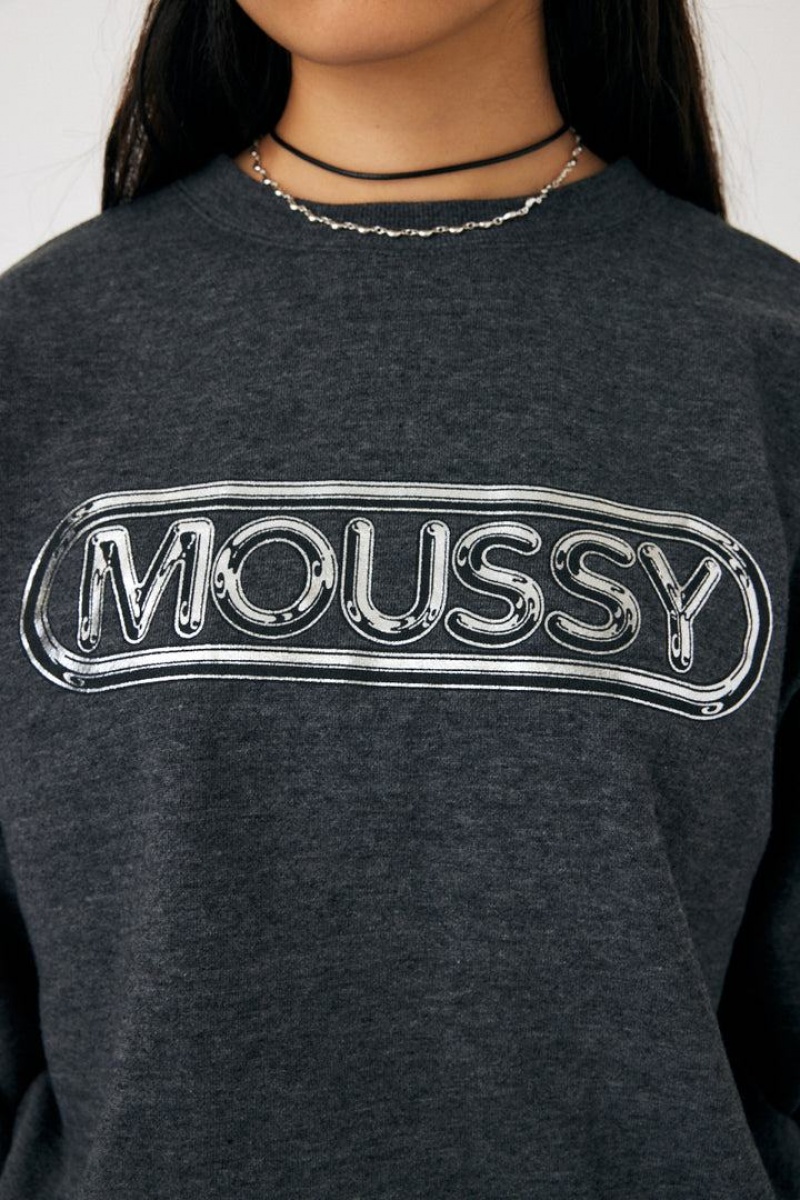 Dámské Mikiny Moussy Metallic Logo Černé | MRW8528XL