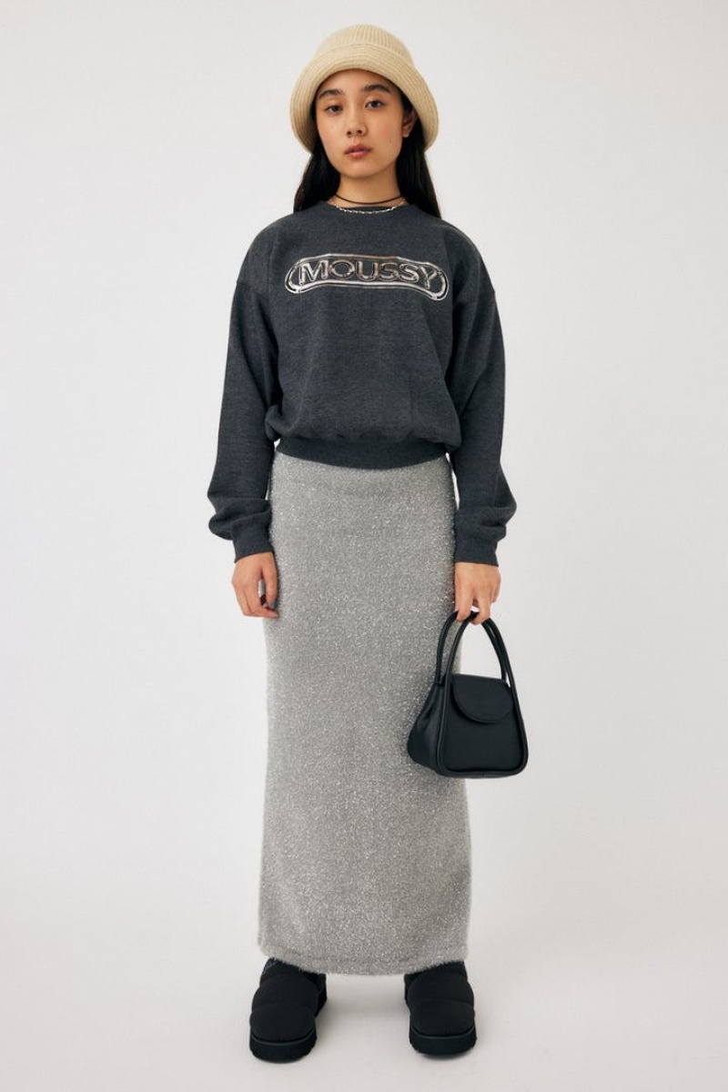 Dámské Mikiny Moussy Metallic Logo Černé | MRW8528XL