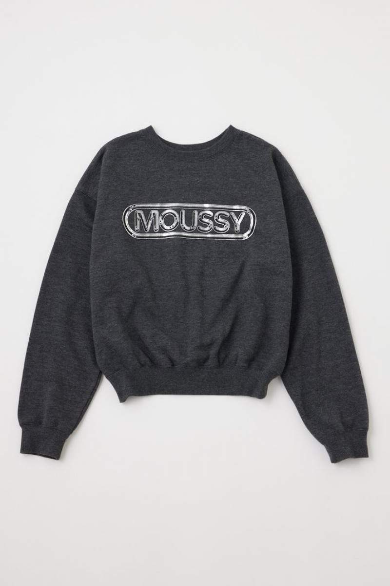 Dámské Mikiny Moussy Metallic Logo Černé | MRW8528XL