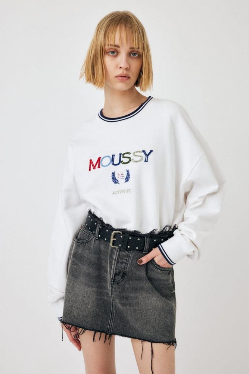 Dámské Mikiny Moussy Outline Bílé | JJH4019FR