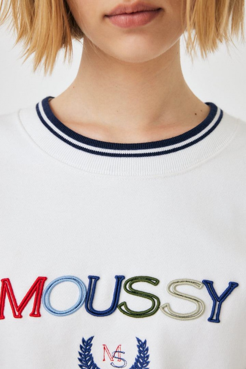 Dámské Mikiny Moussy Outline Bílé | JJH4019FR