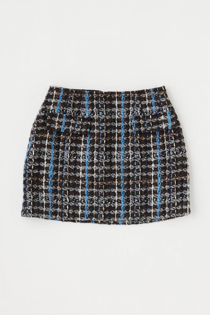 Dámské Sukně Moussy Nep Tweed Mini Hnědé | PIT2452QT