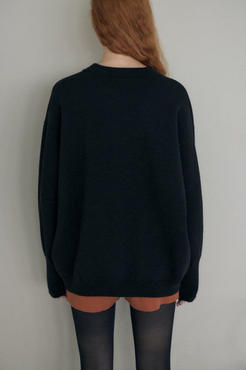 Dámské Svetry Moussy Double Knit Top Černé | JVL123FH