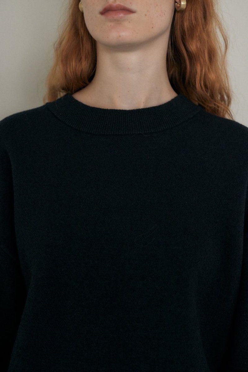 Dámské Svetry Moussy Double Knit Top Černé | JVL123FH