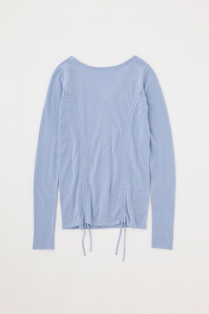 Dámské Svetry Moussy Gathering Knit Blankyt | XVE8114RS