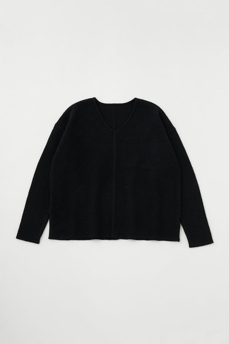 Dámské Svetry Moussy Loose Knit Pullover Černé | PSW4854OH