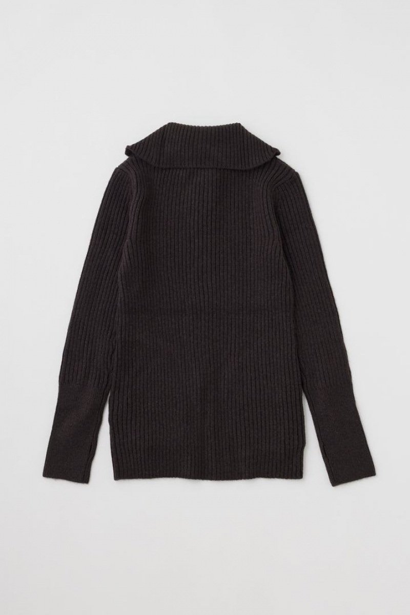 Dámské Svetry Moussy Nukumori Knit Hnědé | FUC6954XD