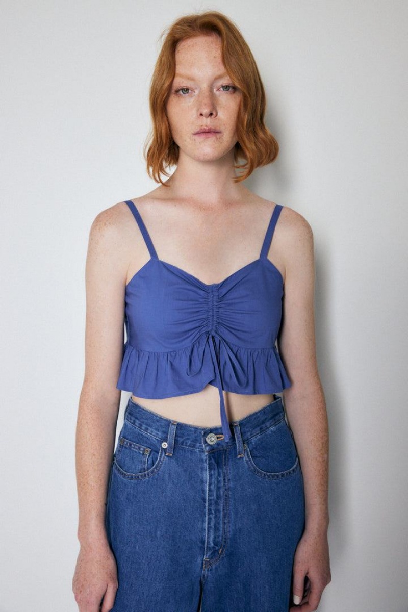 Dámské Tílko Moussy Front Gather Bustier Světle Blankyt | JPF7810DJ