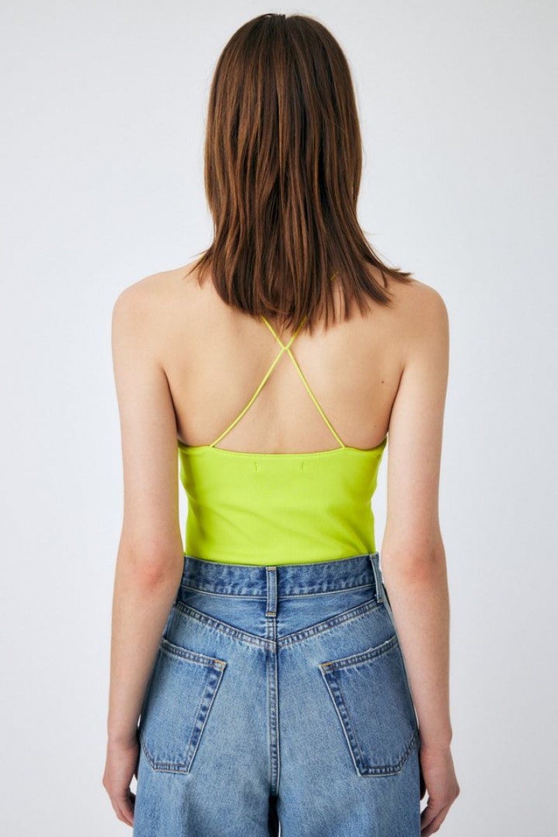 Dámské Tílko Moussy Narrow Páskové Camisole Zelene | WTZ933MZ