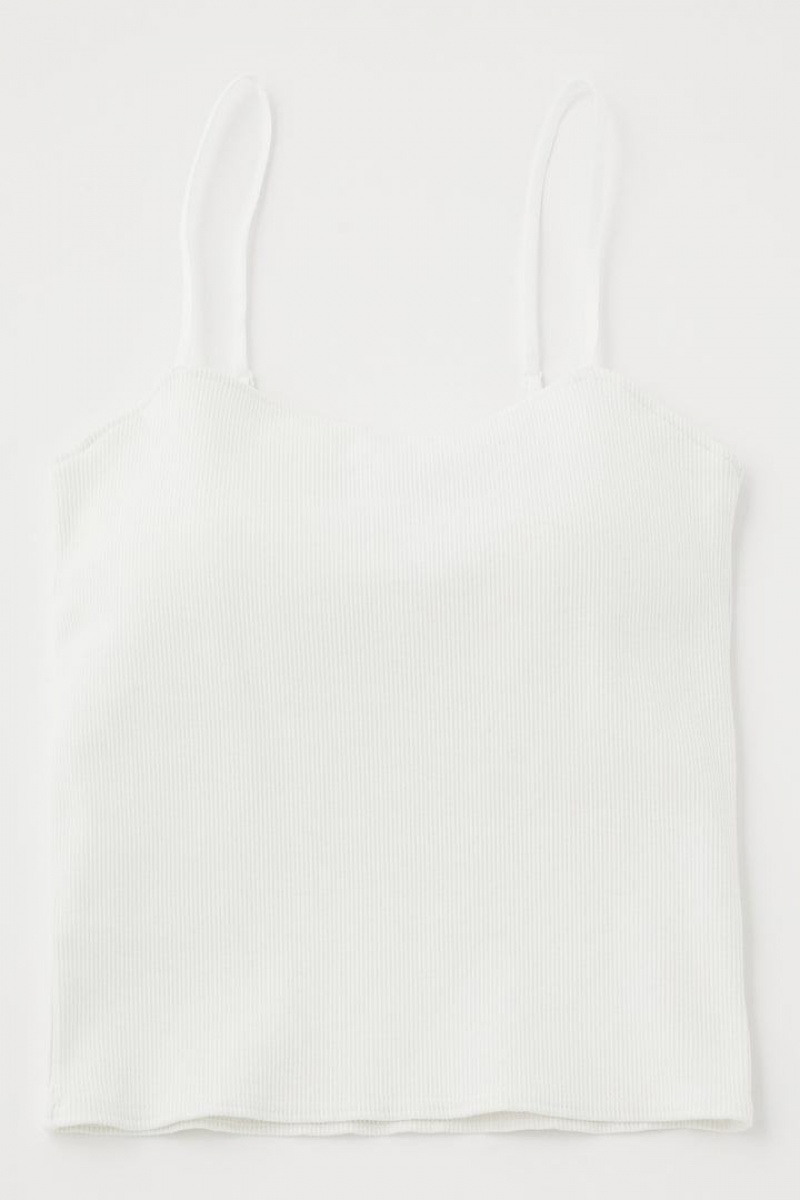 Dámské Tílko Moussy Square Cami Bílé | DUG4287GF