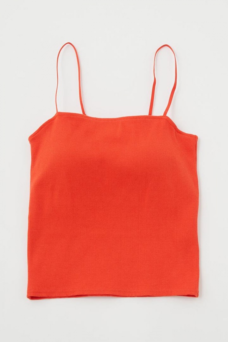 Dámské Tílko Moussy Square Camisole Červené | CYD4326AU