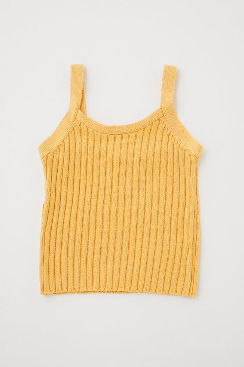 Dámské Tílko Moussy Stone Wash Knit Camisol Oranžové | AIA9168TD