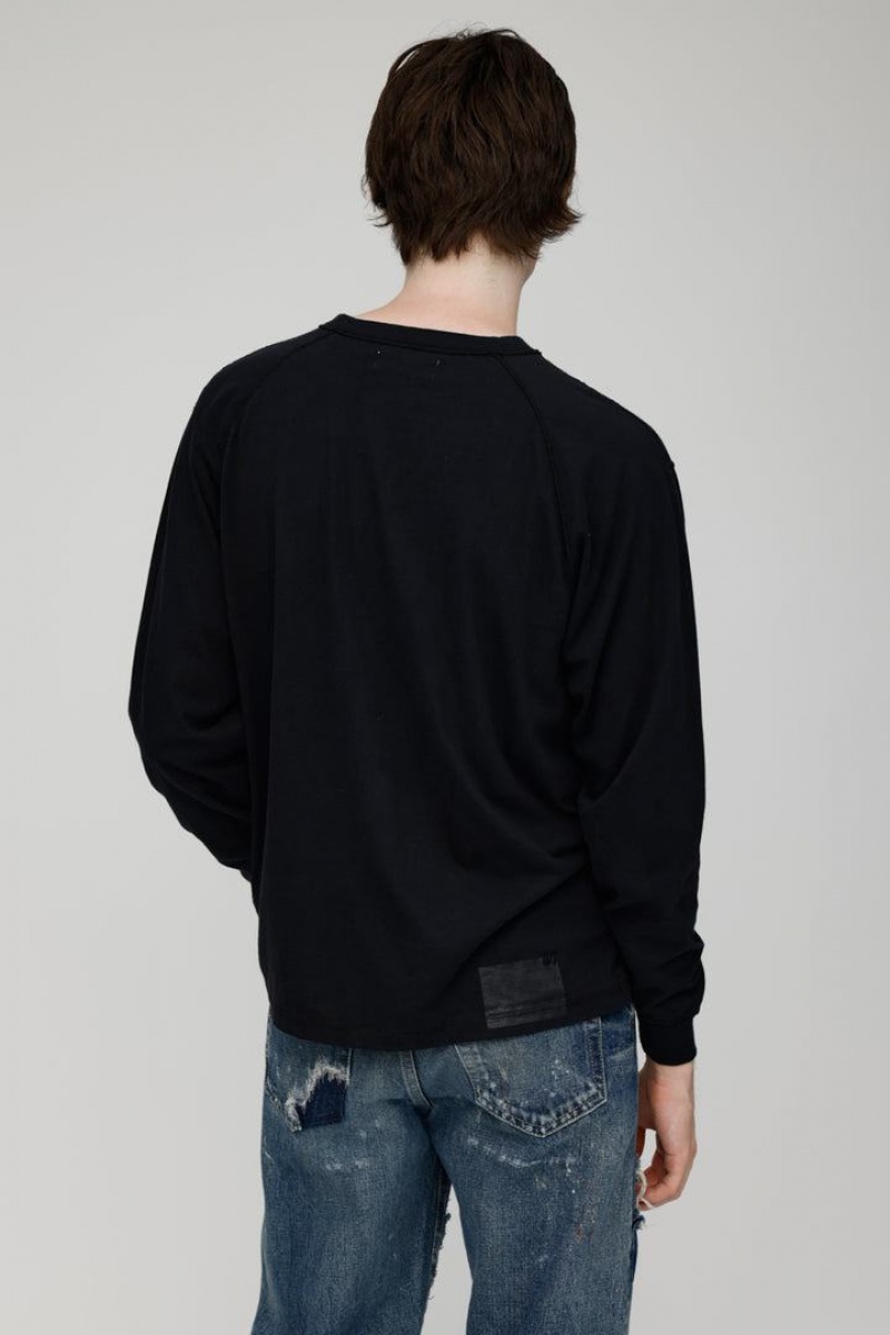 Dámské Tričko Moussy 22fw Gimmick Long Tee Černé | XZR5430PJ