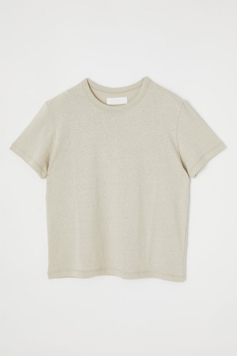 Dámské Tričko Moussy Basic Tee-shirt Hnědožlutý | ACB589VO